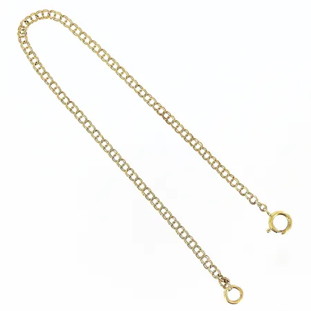 Armband Bismarck längd 17,5cm, bredd ca 2mm, 18K Vikt: 1,4 g