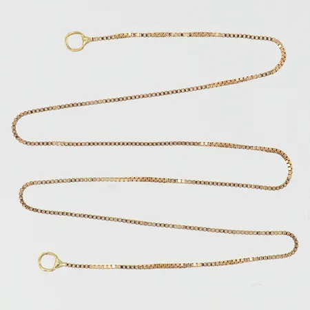 Vristlänk Venezia längd 22,5cm bredd 0,5mm lås saknas 18K Vikt: 0,6 g