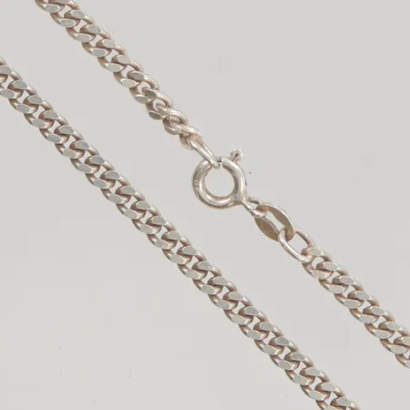 Kedja pansar 43cm bredd 3mm 925/1000 Silver 10,5g.