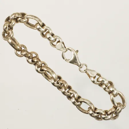 Armband 19cm bredd 7,9mm-9,1mm GHA 925/1000 silver Vikt: 12,7 g