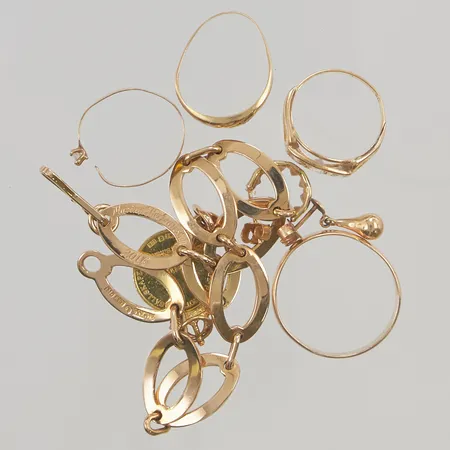 Diverse guld defekt 18K 28,6g.