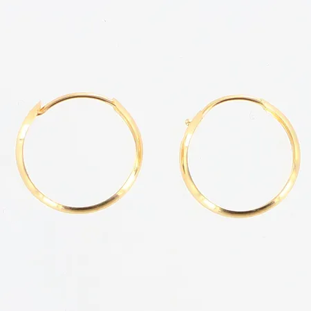 Örhängen creoler Ø15mm bredd: 3mm, 18K Vikt: 0,6 g