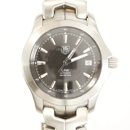 Herrur Tag Heuer Link Automatic Ø39mm, stål datum ref WJF2110, serienr CS2502, inga övriga tillbehör