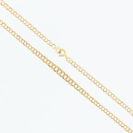 Collier Bismarck doserad 42,5cm, bredd 3-4mm Guldfynd, 18K.  Vikt: 5,2 g