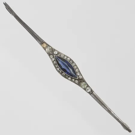 Brosch med glas, 830/1000 silver Vikt: 4,9g Vikt: 4,9 g