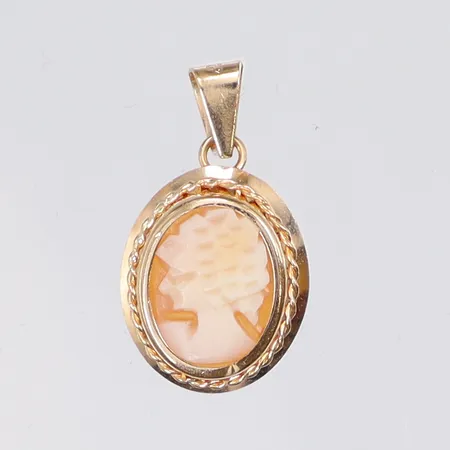 Hänge camé, 18x10mm, 18K Vikt: 0,7 g