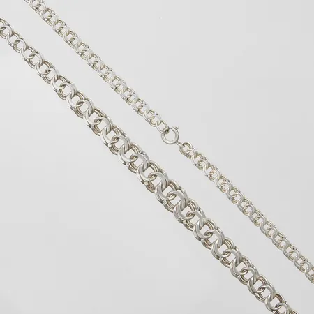 Collier Bismarck längd 45cm, bredd 5-10mm, 925/1000 silver Vikt: 21,0g Vikt: 21 g