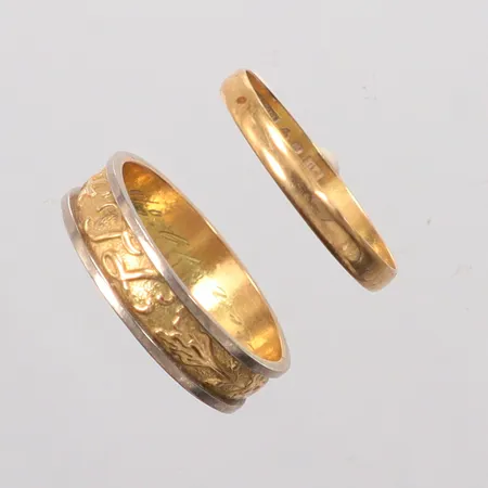 2 ringar 18k Vikt: 6,9 g