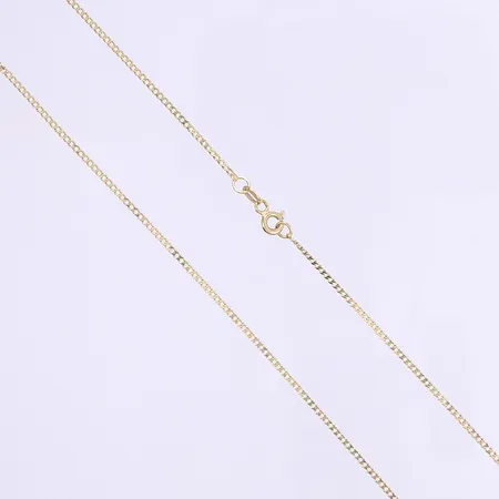 Halskedja Pansar längd 53cm bredd 1mm 14K Vikt: 2,6 g