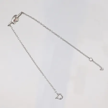 Armband Efva Attling "Love Knot", längd 20cm, bredd 1-5mm, silver 925/1000 Vikt: 2,7 g