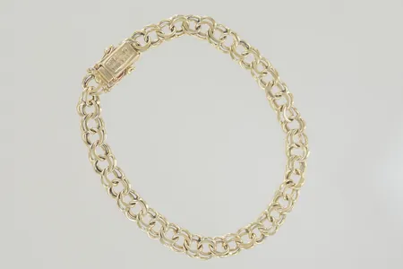 Armband bismark längd 19 cm bredd 7 mm, 18K  Vikt: 15,4 g