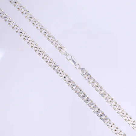 Halskedja Pansar längd 50cm bredd 7mm GHA silver 925/1000  Vikt: 49,9 g