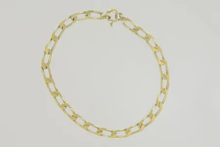 Armband längd 19 cm bredd 4 mm, förgyllt silver 925/1000  Vikt: 7,3 g