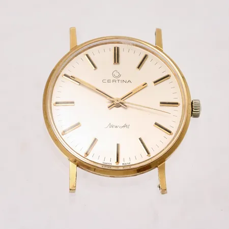 Herrur Certina New Art i 18K guld, manuell Ø3mm, boettnr 851.3810 68, inga tillbehör.