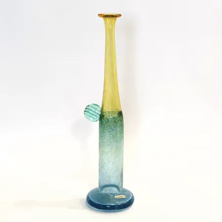 Vas av Bertil Vallien Kosta Boda, Modell Windpipe, längd: ca34,5cm, osignerad 