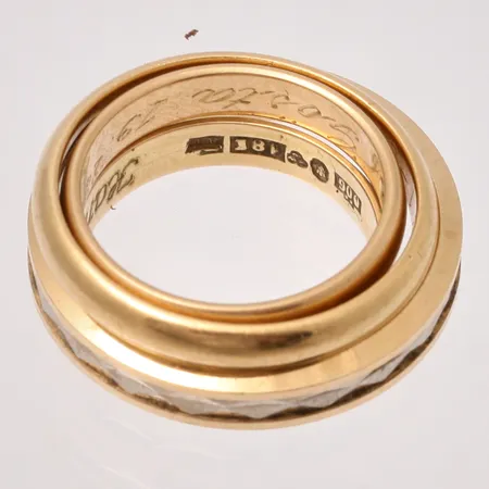 Diverse defekt guld, 18K, 14,67g.