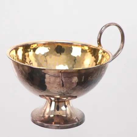 9 Punchkoppar, höjd 4cm, Ø 6,5cm, förgylld insida, Befa Guld- & Silvervarufabrik Ab, Silver 830/1000 Vikt: 294,3 g