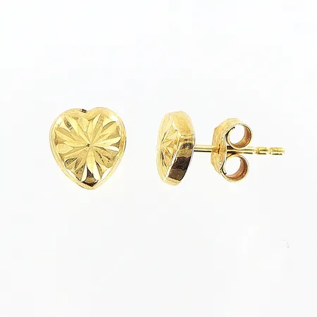 Örhängen hjärtan ca 6mm, 18K Vikt: 0,7 g