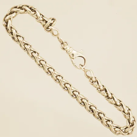Armband längd 19cm bredd 5,1mm ojämn länk 925/1000 silver Vikt: 14,9 g