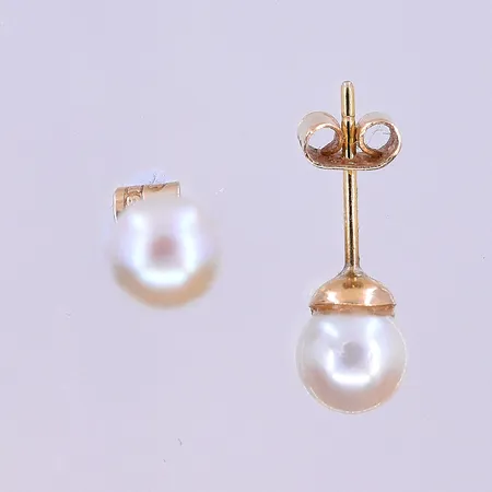 Örhängen med odlade pärlor Ø6mm 18K 1,4g Vikt: 1,4 g