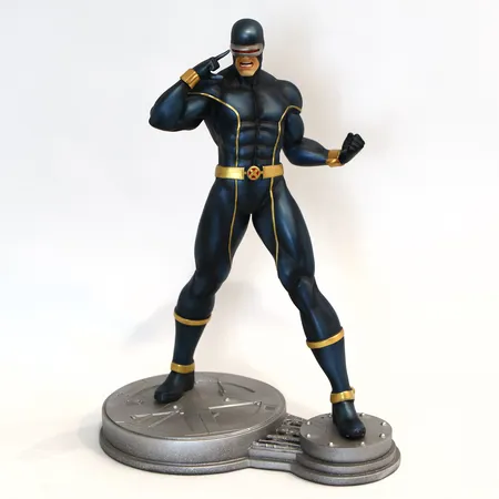 Samlarfigur Marvel Cyclops Modern, formgiven av Khurram Alavi, numrerad 460/700, mått: ca 21x13x29cm, inga övriga tillbehör Vikt: 0 g Skickas med postpaket.