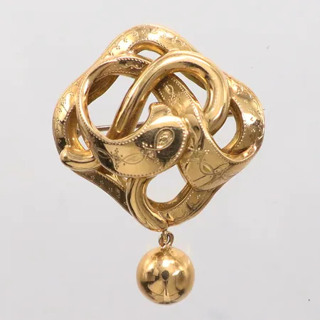 Brosch 4cm 18K Vikt: 5,7 g