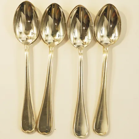 Tolv kaffeskedar modell svensk rund, längd 12cm Guldsmedsaktiebolaget Gab 830/1000 silver Vikt: 144 g