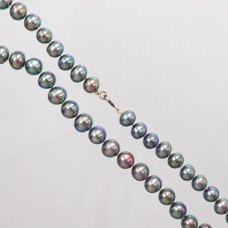 Collier Tahitipärlor Ø7,3-7,5mm, längd 40cm Vikt: 29,4 g