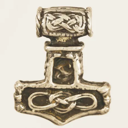 Hänge Torshammare längd 26,6mm bredd 12,5-21,5mm 925/1000 silver Vikt: 9,6 g