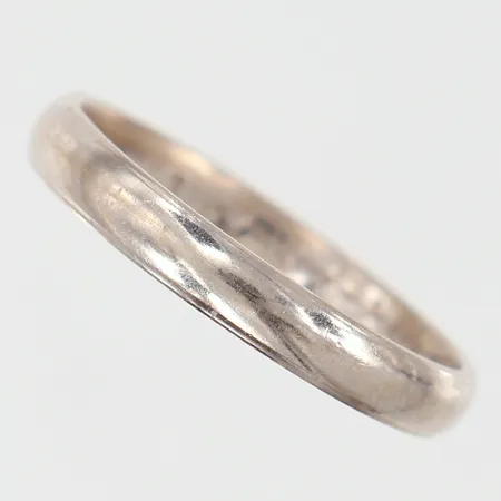 Ring Schalins slät stl:21 bredd 3,5mm gravyr vitguld 18K. Vikt: 4,8 g