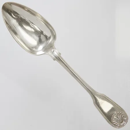 Sked, längd 21,5cm, gravyr, 830/1000 silver Vikt: 78,1g Vikt: 78,1 g