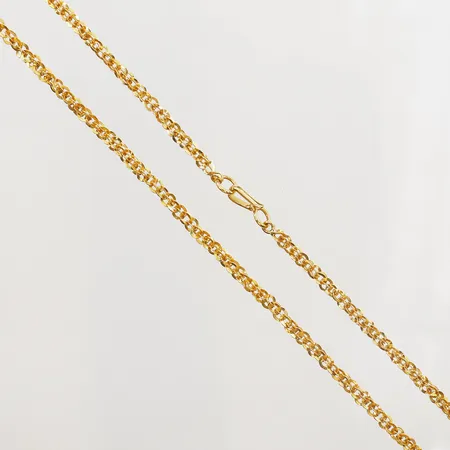 Collier längd 61cm, bredd 3mm, bucklor, 20K Vikt: 13,7 g