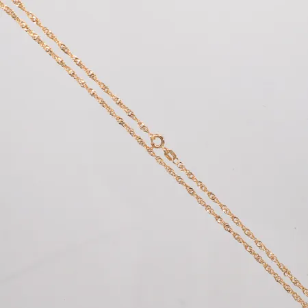 Kedja Singapore längd 42,5cm bredd 1,20mm, 18k Vikt: 3,5 g