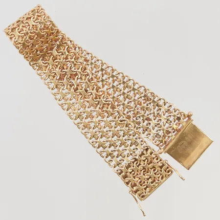 Armband x-länk 19,5cm bredd 19mm 18K 42,3g.