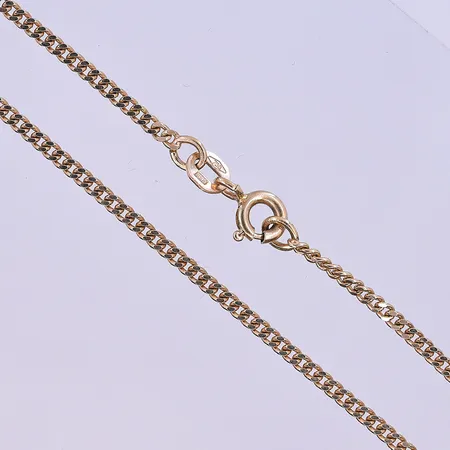 Kedja Pansar Balestra längd 38 cm, bredd 2 mm 18K. Vikt: 4,3 g