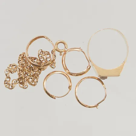 Diverse guld defekt 18K 5,5g.