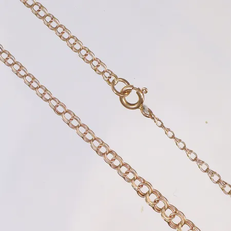 Kedja Bismarck längd 43,5cm, bredd 2-4mm, 18K Vikt: 5 g