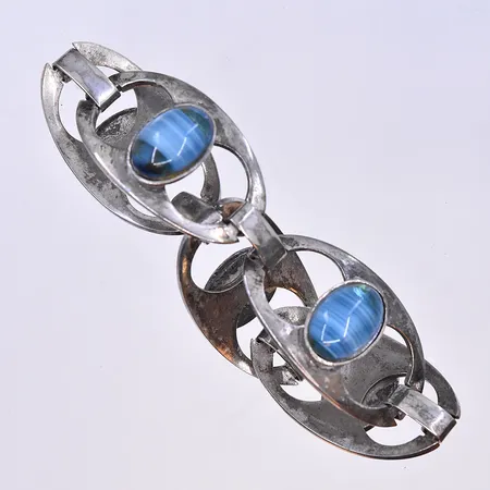 Armband med bergslagssten i silver stl:18,5cm 830/1000 vikt 32,1g Vikt: 32,1 g