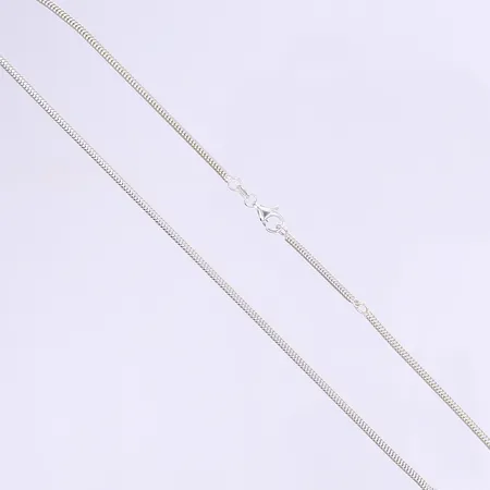 Halskedja ormlänk 39/41cm bredd 2mm silver 925/1000 Vikt: 5,9 g
