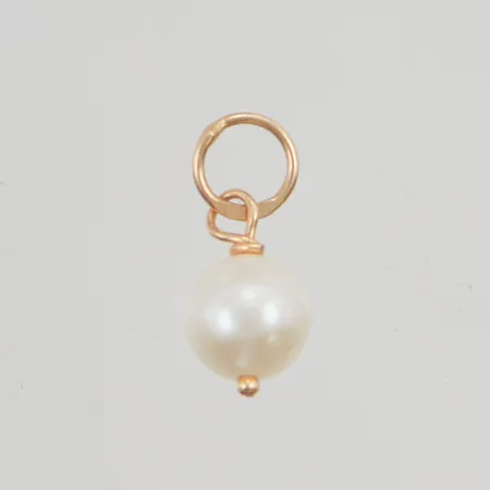 Hänge pärla ca 6mm 18K 0,4g.