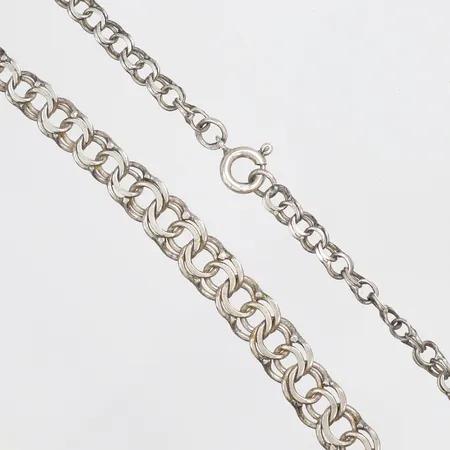 Collier doserad Bismarck 45,5cm bredd 4-8mm HSG silver 835/1000 Vikt: 12,7 g