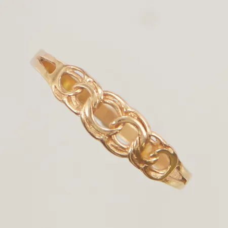 Ring Bismarck stl:17¾ bredd 4mm 18K 1,0g.