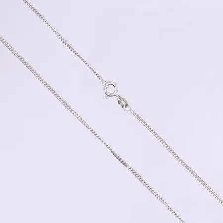 Halskedja pansar 40cm bredd 1mm silver 925/1000 Vikt: 2,8 g