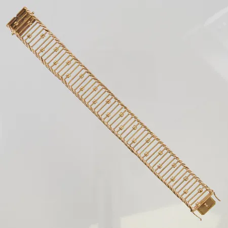 Armband 19,5cm bredd 22mm 18K 54,7g.