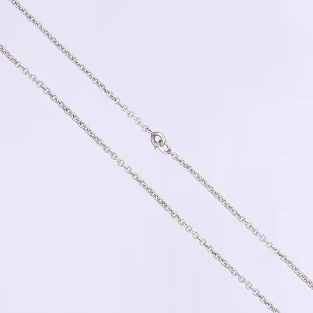 Halskedja ankarlänk längd 46cm bredd 2mm troligen X8 = 1948 silver 830/1000 Vikt: 5,6 g