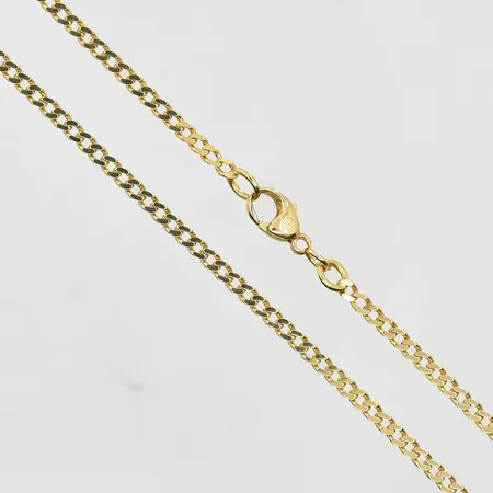 Kedja Pansar längd 49½cm, bredd 2mm, 18K. Vikt: 10,8 g