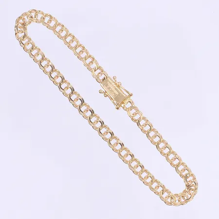 Armband Bismarck längd 18,5cm bredd 5mm 18K Vikt: 7,2 g