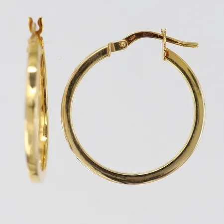 Örhängen creoler GHA ca Ø24mm bredd 2mm 18K Vikt: 2,1 g