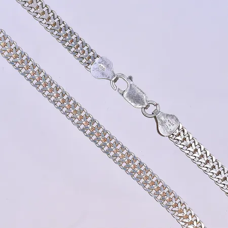 Collier Fiskben stl:38cm vikt 15,4g Vikt: 15,4 g