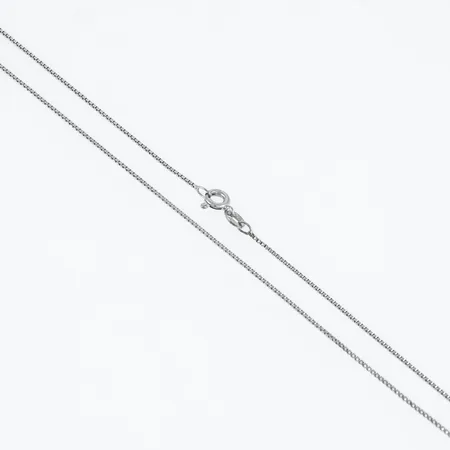 Kedja Venezia 36,5cm bredd 0,9mm, vitguld 18K 2,2g. 